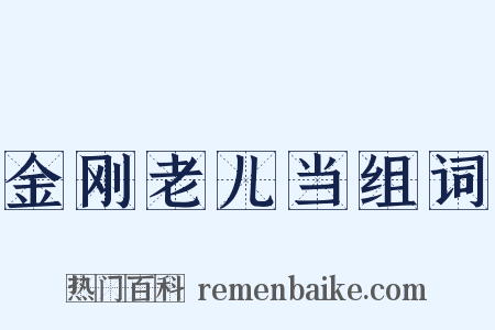 金刚老儿当组词是什么意思的图片
